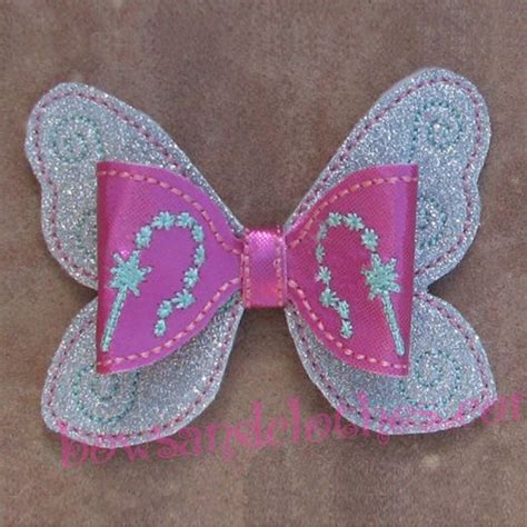 To make a simple bow you need a piece of cloth that is 6 inches in length and 3 inches in width. Fairy Bow | Machine embroidery designs, Machine embroidery, Diy hair bows