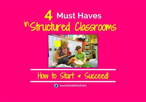 Structured Learning Classroom Must Haves Life Skills Classroom