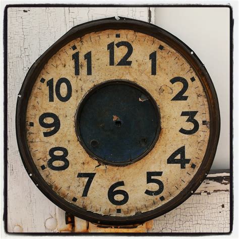 Large Antique Metal Clock Face By Oldhousechic On Etsy