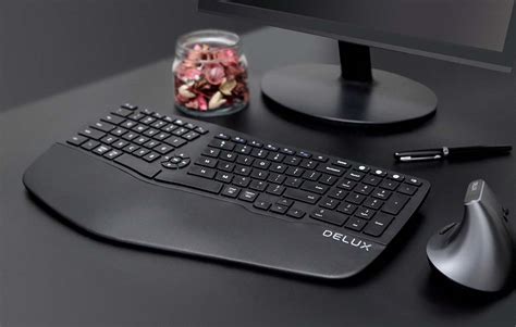 Wireless Ergonomic Keyboard Delux Gm902 24gbt Innpro