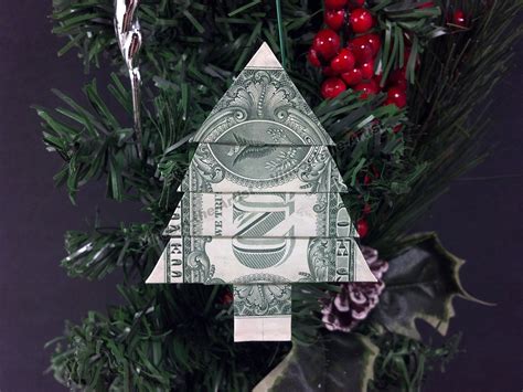 How To Fold Money Into Christmas Tree Origami