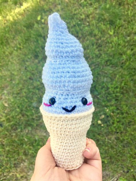 It is a nice game to develop motor skills and to learn colors. Kawaii Soft Serve Ice Cream Cone Crochet Pattern - Crafty ...