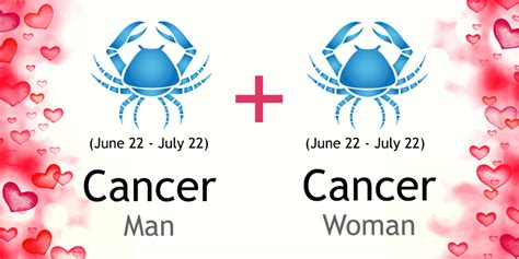 Both the cancer man and cancer woman may have their different mood swings leading to some small arguments but generally they share a very strong bond. Cancer Man and Cancer Woman Love Compatibility | Ask Oracle
