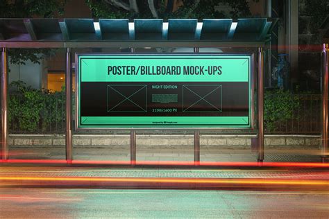 outdoor advertising billboard bus stop psd mockups good mockups