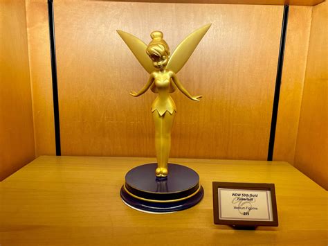 Photos Walt Disney World 50th Anniversary Golden Tinker Bell Figurine