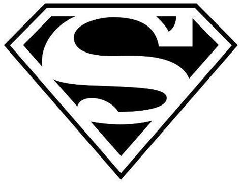 Black And White Supergirl Logo