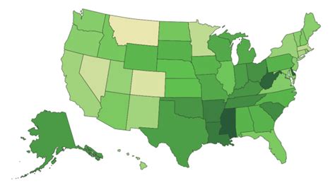 The 5 Fattest States In America
