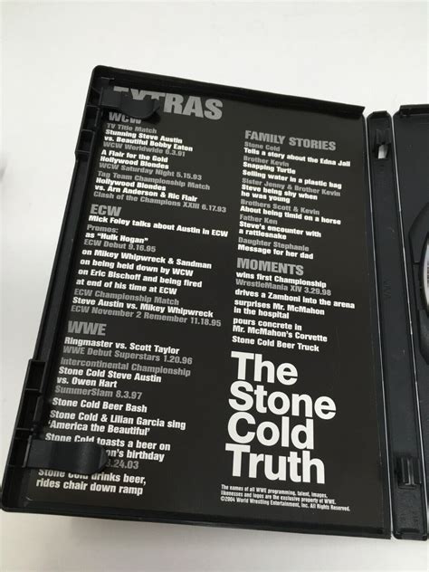WWE: The Stone Cold Truth DVD VERY GOOD! Steve Austin Fast Shipping