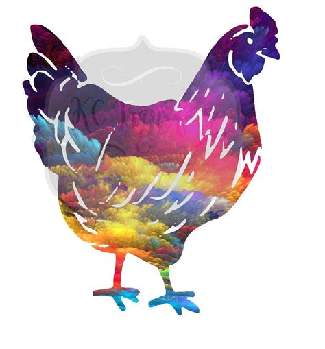 Country Chicken Sublimation Transfer Funny Chicken Printed Transfer
