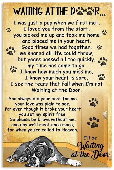 Saying Goodbye Is The Hardest Part Of Pet Ownership Dog Poems Dog