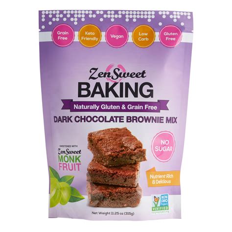 Zensweet Gluten Free Dark Chocolate Brownie Mix Mrorganic Store
