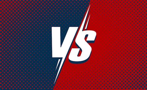 Premium Vector Vs Or Versus Text Poster For Battle Or Fight Game Flat