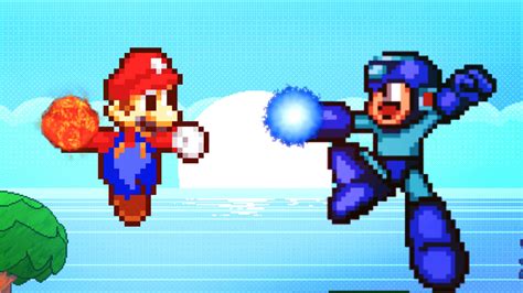 Mario Vs Megaman Sprite Art By D2thag23 On Deviantart