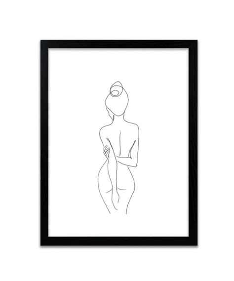 NUDE NAKED FEMALE Print Poster Prints Posters Watercolour Wallart