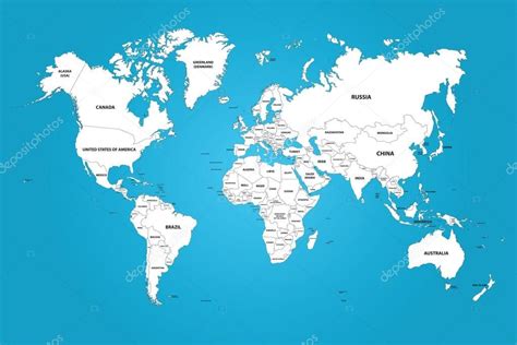 Planisferio Con Nombres De Los Paises Mapa Mundial Nombres De Todos Los