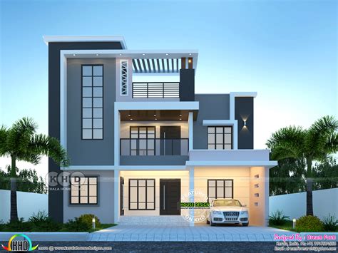 5 Bedrooms 2770 Sq Ft Duplex Modern Home Design Kerala Home Design