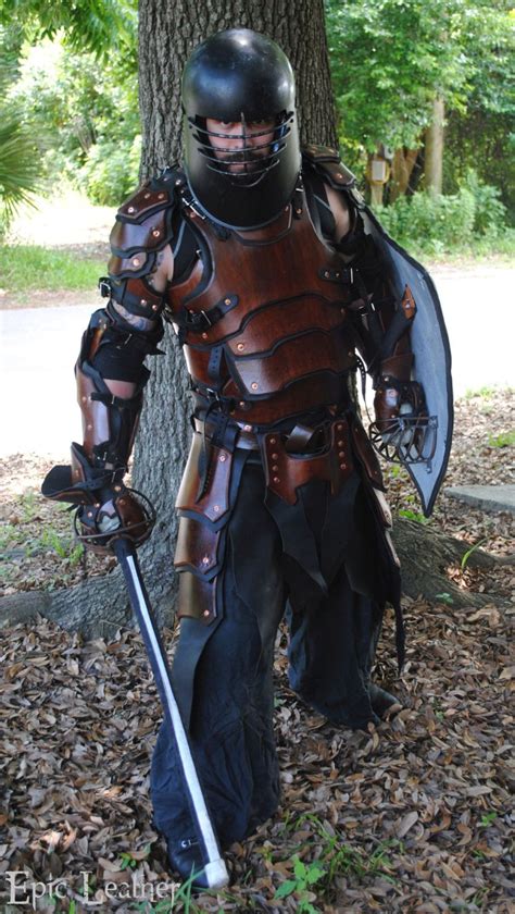 Sca Heavy Combat Leather Armor Kit Full Set By Epic Leather Combat