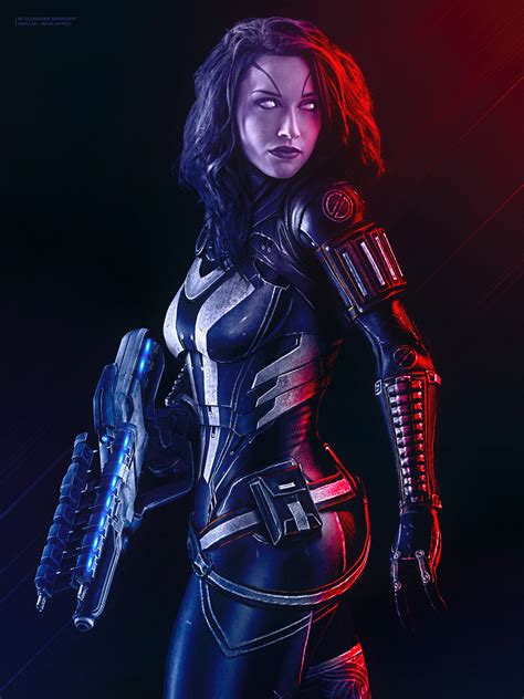 Artstation Impulse Mass Effect Trilogy Tali Zorah Poster