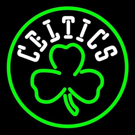 The boston celtics logo since the early 1960s features a leprechaun spinning a basketball, named lucky. Boston Celtics Alternate Logo Neon Sign Neon Sign ...