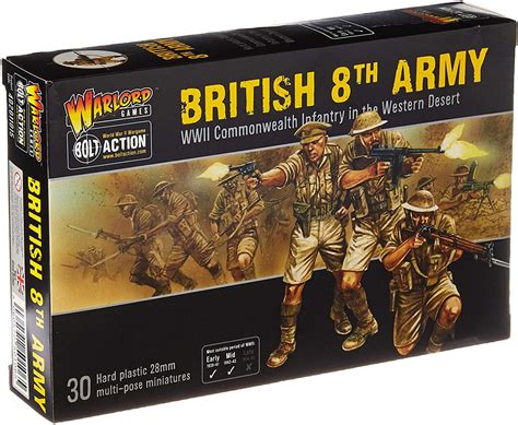 Bolt Action Wwii Wargame Allies British 8th Army Miniatures Warlord
