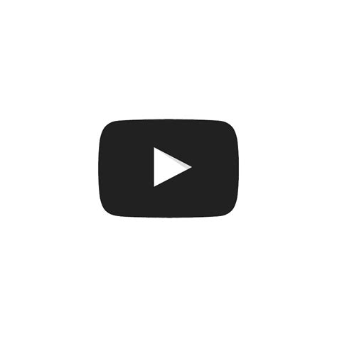 Black And White Youtube Logo Transparent Background