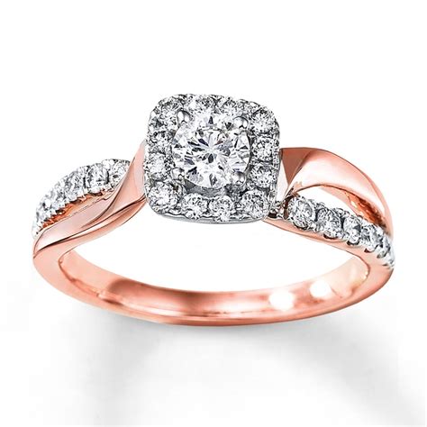 Diamond Engagement Ring 34 Carat Tw 14k Two Tone Gold 990883100 Kay
