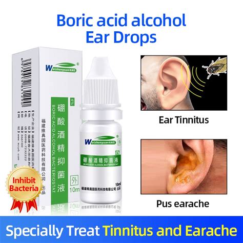 Earwax Remove Ear Drops Boric Acid Alcohol Ear Liquid Medicine For