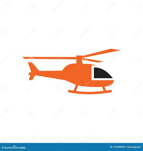 Helicopter Icon Logo Design Vector Template Stock Vector Illustration