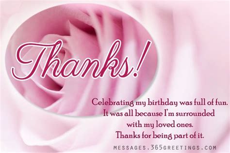 Birthday Thank You Messages Thank You For Birthday Wishes Love You