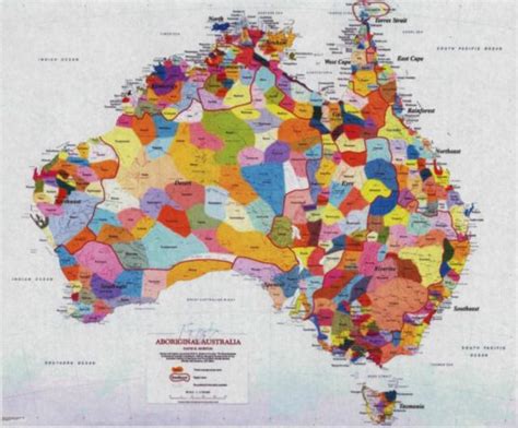 Map Of Australian Languages Vivid Maps Gambaran