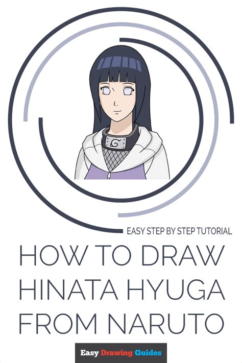 How To Draw Hinata Hyuga From Naruto Really Easy Drawing Tutorial