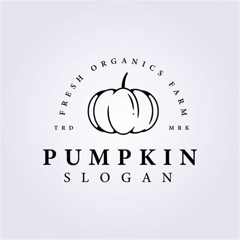 Premium Vector Minimalist Pumpkin Logo Vector Farm Illustration