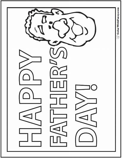 Coloring Fathers Pages Happy Dad Colorwithfuzzy Father