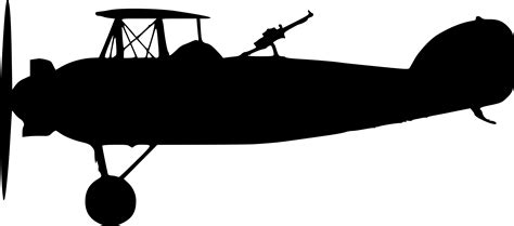 12 Old Military Airplane Silhouette Png Transparent
