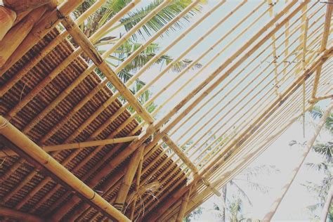 Roof Installation On Progress Our Small Bamboo Project In Ubud Is Now