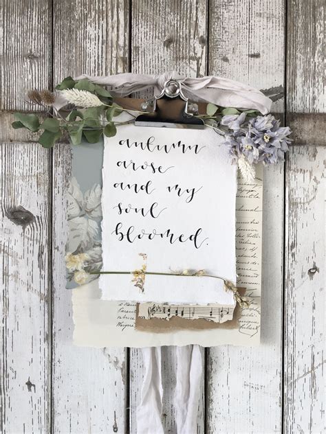 May the stars carry your sadness away, may the flowers fill your heart with beauty, may. Modern calligraphy quote board with dried flowers handmade ...