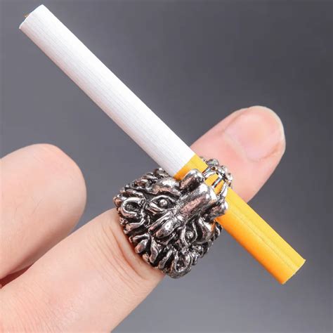 Smoking Cigarette Finger Ring Hold Smoker Cigarette Hand Holder For