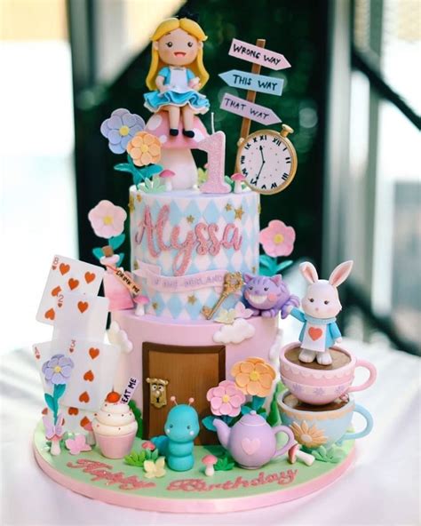 How to make the alice in wonderland unbirthday cake on the first fiction food friday! Pin by Kimberley Jemmott on Alice in Wonderland | Birthday cake kids, Cute cakes, Kids cake