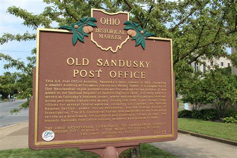 Old Sandusky Post Office Historical Marker Sandusky Ohio Flickr