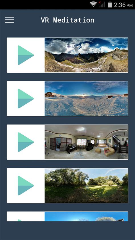 If you are satisfied with the results, go ahead and get the premium version. VR Guided Meditation App