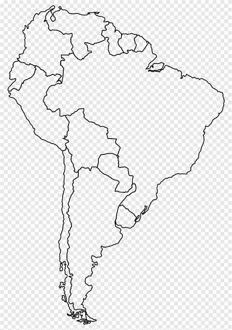 Latinoamerica Mapa Dibujo Mapas De America Para Colorear Y Descargar