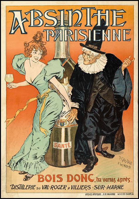 Absinthe Parisienne Vintage French Poster Wall Art — Museum Outlets