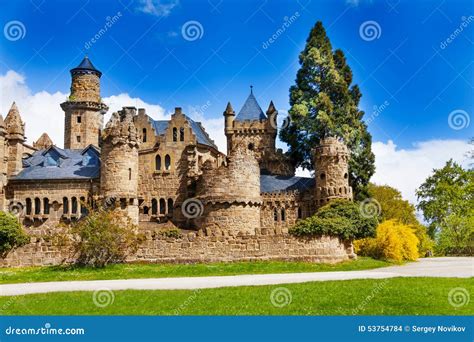 Beautiful Lowenburg Or Lion Castle In Bergpark Stock Photo Image