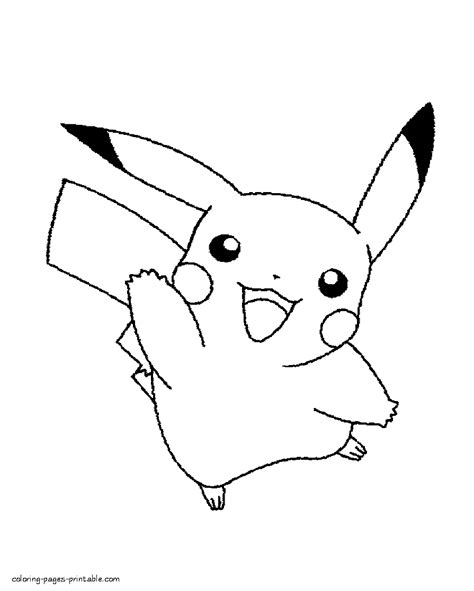 Pokemon Go Pikachu Coloring Page Free Printable Coloring Pages