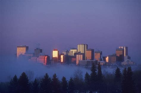 City Skyline Edmonton Alberta Canada Photograph By Bilderbuch