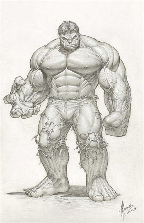 The Hulk Pencil Drawing By Dale Keown The Dare Art