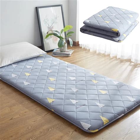 Japanese Tatami Floor Mat Sleeping Bed Foldable Futon Mattress Topper