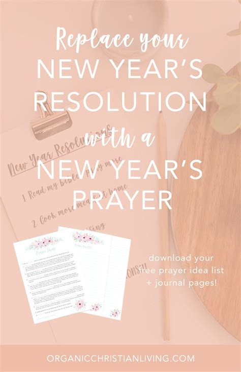 New Years Resolutions Prayer Journal Devotions For Women New