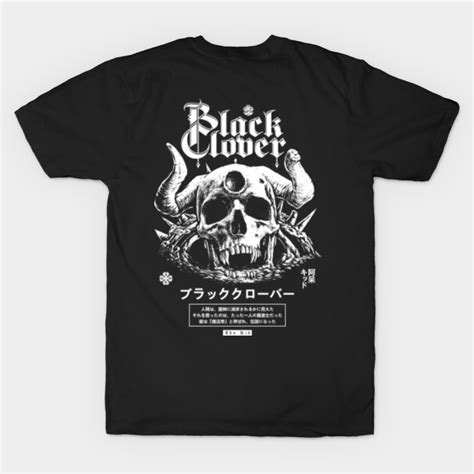Demon Skull Black Clover Black Clover T Shirt Teepublic