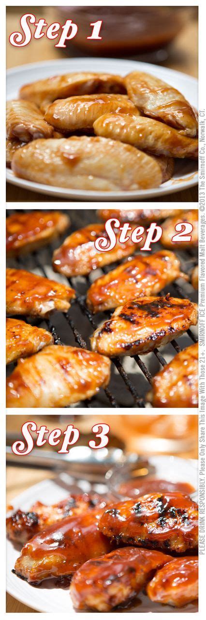 Pour Bbq Sauce On Chicken Wings Grill Eat Bbq Laborday Recipe